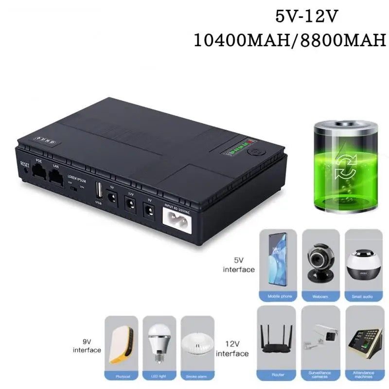 Mini DC UPS para Router/wifi o camara